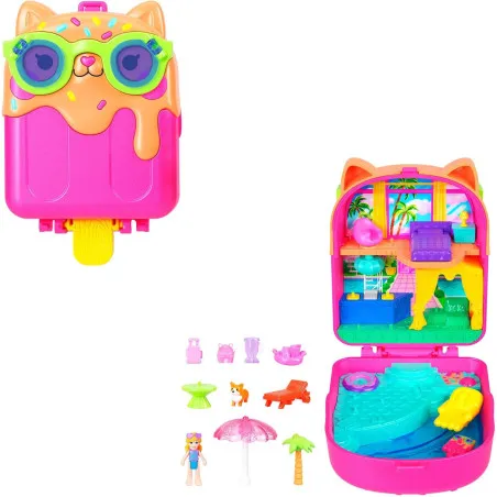 Polly Pocket - Kitty Popsicle Resort Compact - Mattel