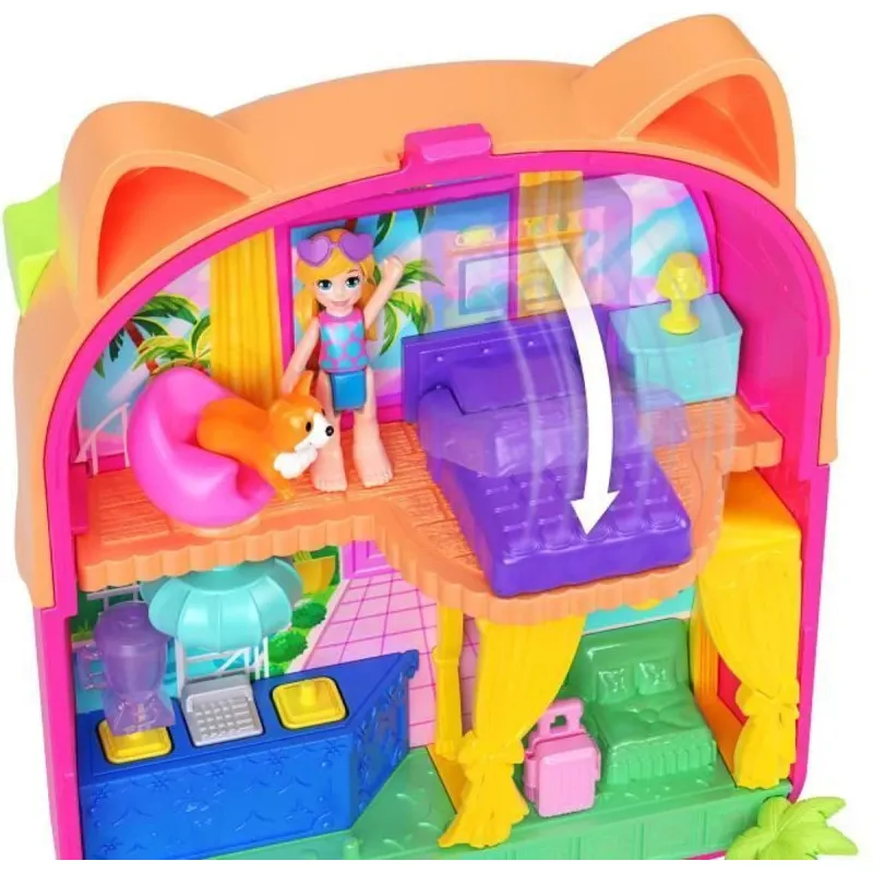 Polly Pocket - Kitty Popsicle Resort Compact - Mattel
