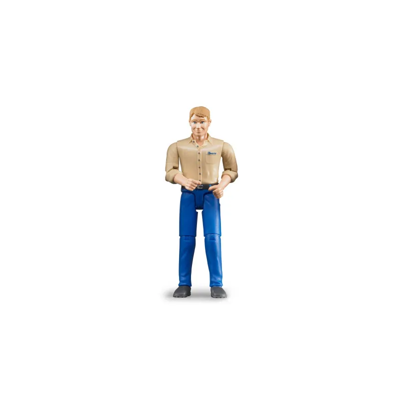 Bruder 60006 figurine homme peau claire jean bleu 1:16