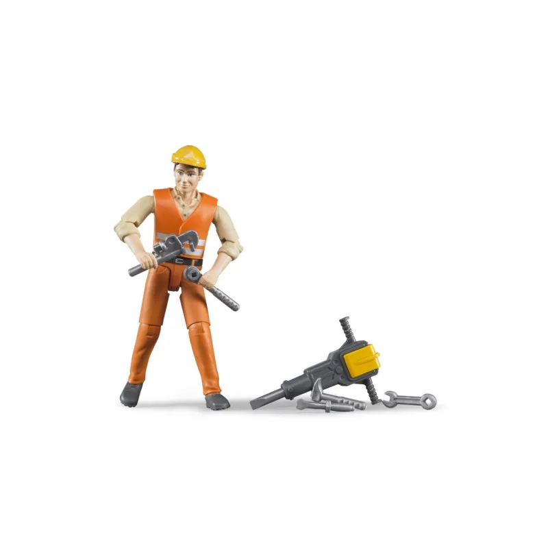 Bruder 60020 construction worker figure 1:16 with accessories