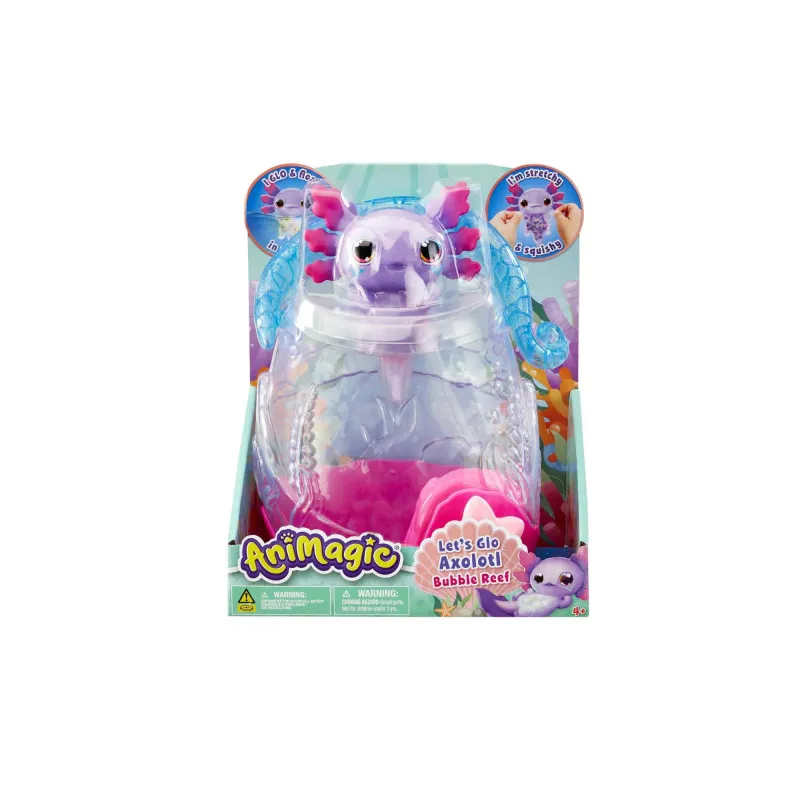 Animagic Let’s Glo Axolotl Bubble Reef