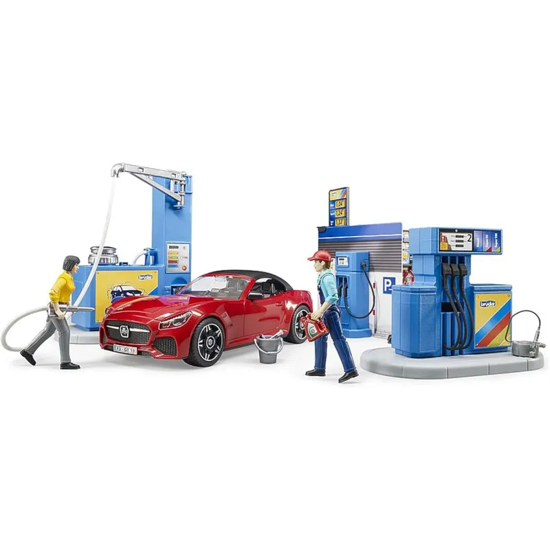 Bruder 62111 petrol station and car wash BWorld with vehicle 1:16