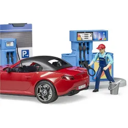 Bruder 62111 petrol station and car wash BWorld with vehicle 1:16