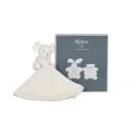 Doudou souris crème Kaloo baby comforter douceur naissance
