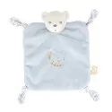 Doudou ours bleu Kaloo à nœuds douceur bébé naissance