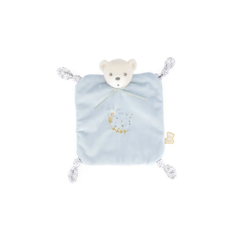 Kaloo Blue Bear Comforter with Knots Baby Soft Toy