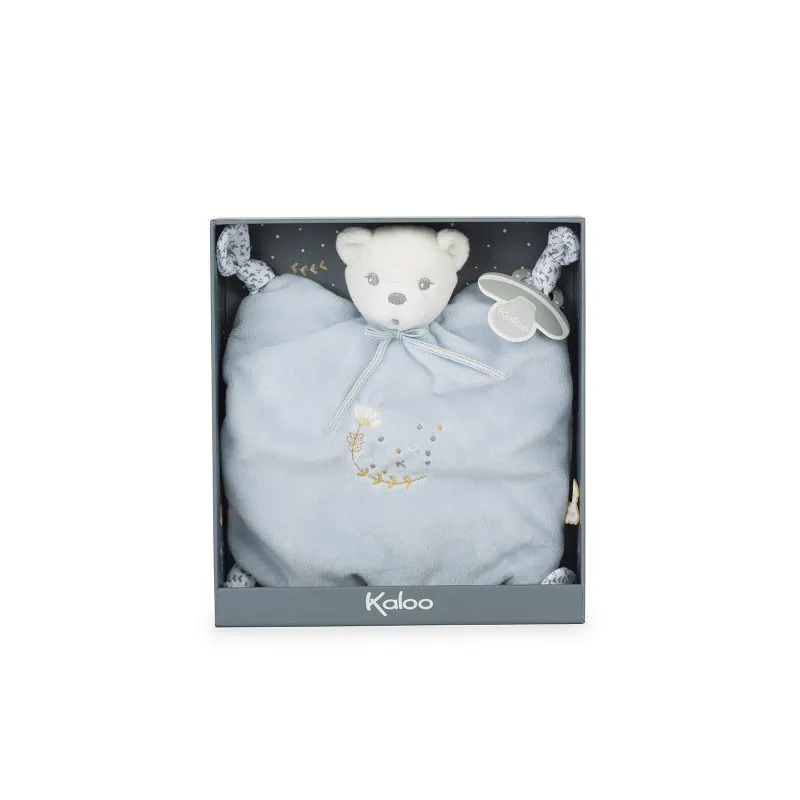 Kaloo Blue Bear Comforter with Knots Baby Soft Toy