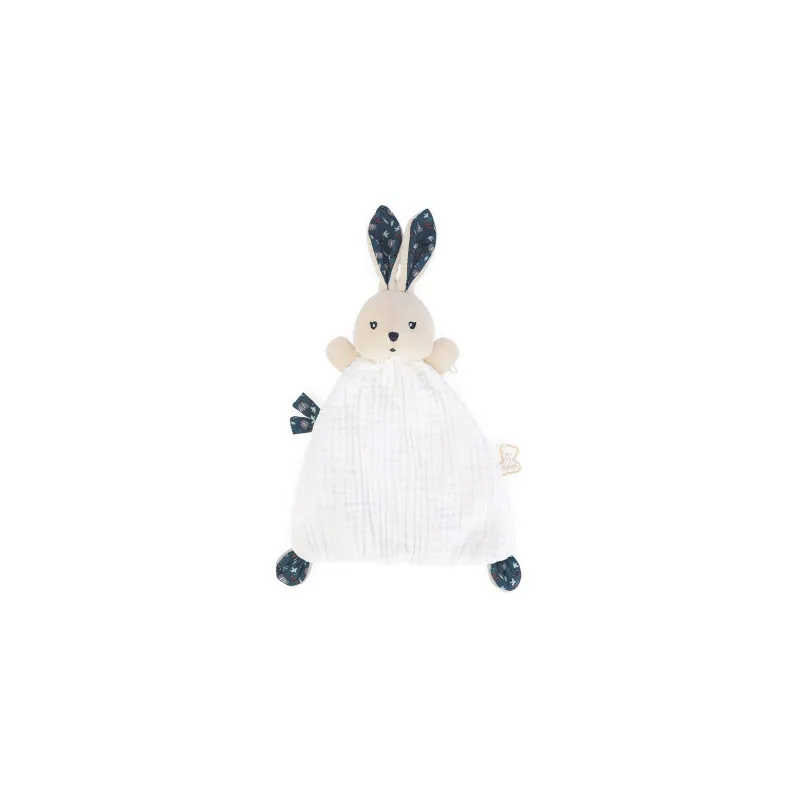 Doudou lapin blanc Kaloo douceur naturelle bébé naissance