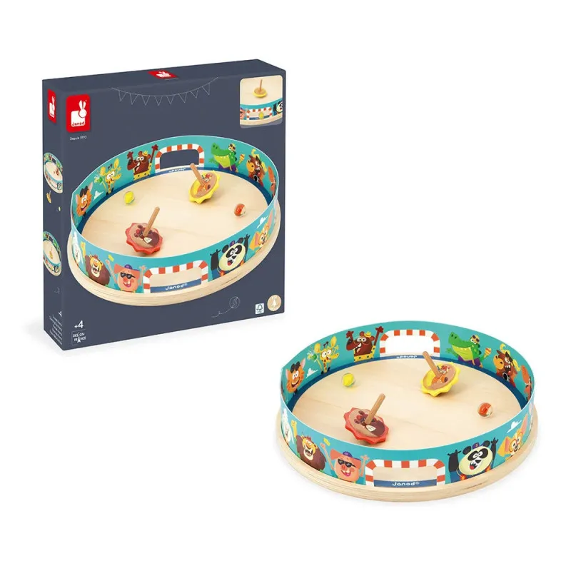 Toupies Arena Applepop Janod jeu d’adresse enfants