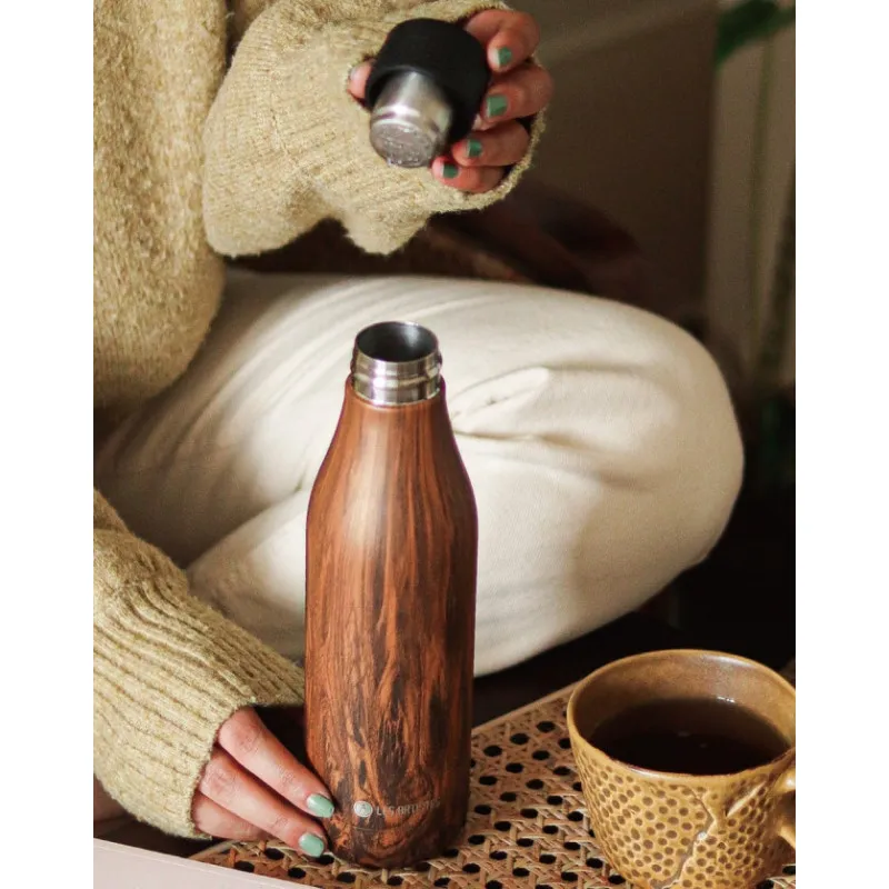 Insulated bottle Wood ~500ml~