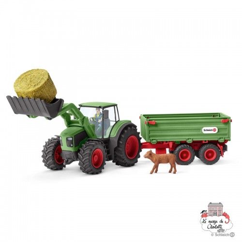 Tracteur avec remorque - SCH-42379 - Schleich - Figurines et accessoires - Le Nuage de Charlotte