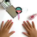 Tickle Me Pink Glitter 4ml peel-off kids nail polish