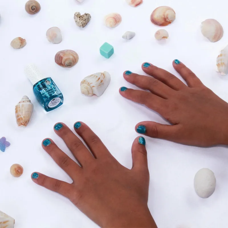 Under The Sea Glitter 4ml peel-off kids nail polish
