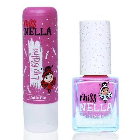Duo Lipbalm Cutie Pie + Blueberry Smoothie - Kids nail polish + lip balm