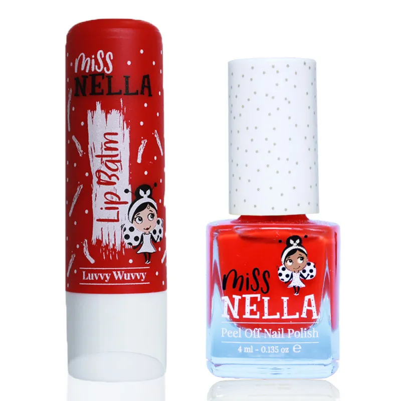 Duo Lipbalm Luvvy Wuvvy + Strawberry'n'Cream - Vernis + Baume lèvres