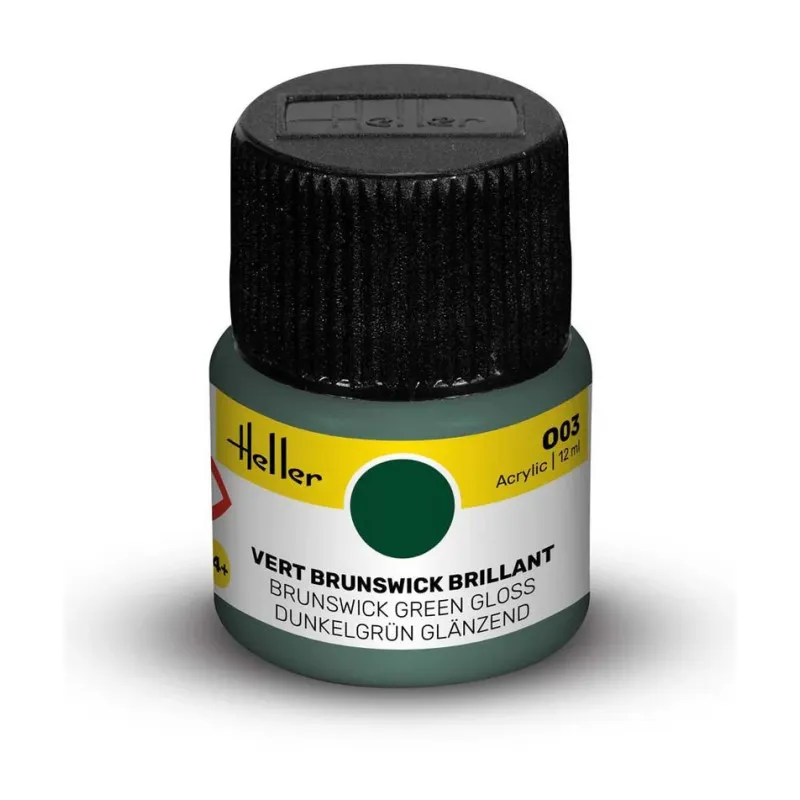 Peinture acrylique Heller 003 Vert brunswick brillant 12 ml