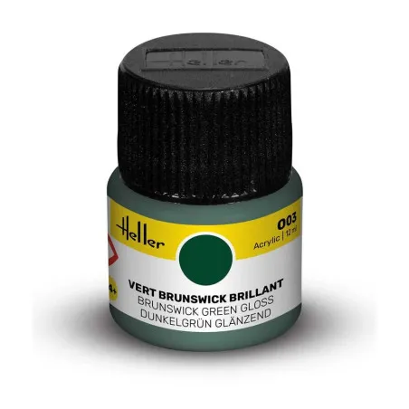 Peinture acrylique Heller 003 Vert brunswick brillant 12 ml