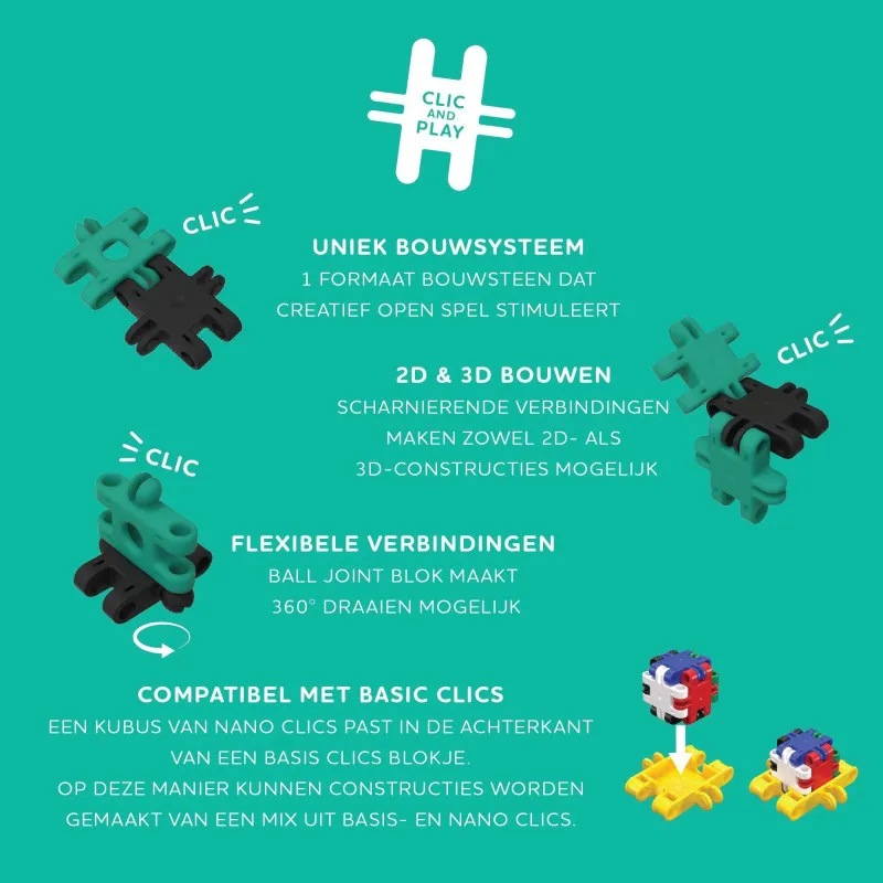 Nano Clics - 5 in 1 - Creative Builders