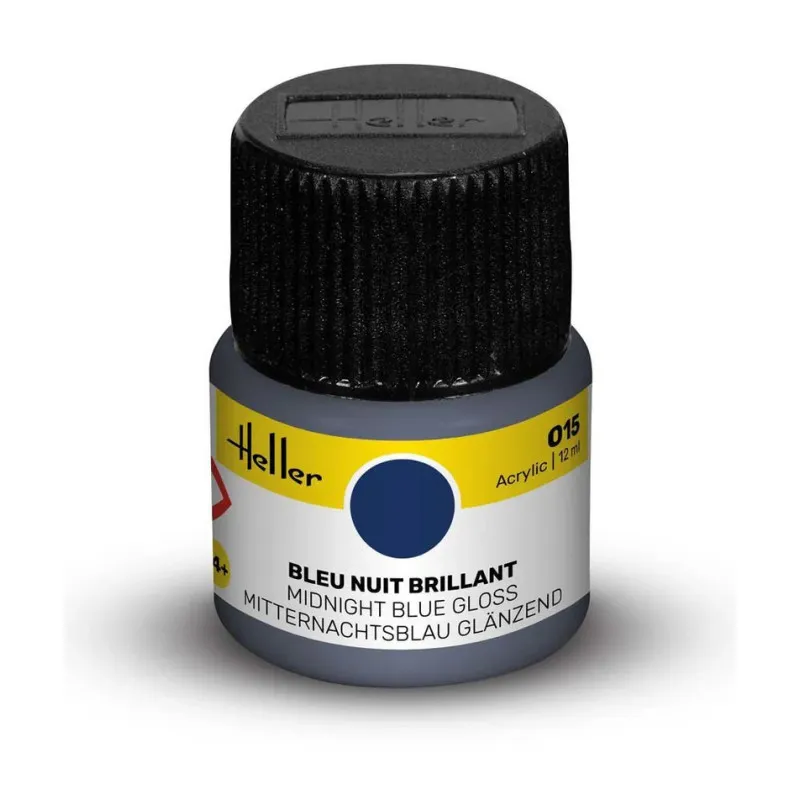 Heller Acrylic Paint 015 midnight blue gloss 12 ml