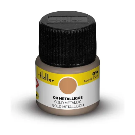Heller Acrylic Paint 016 gold metallic 12 ml