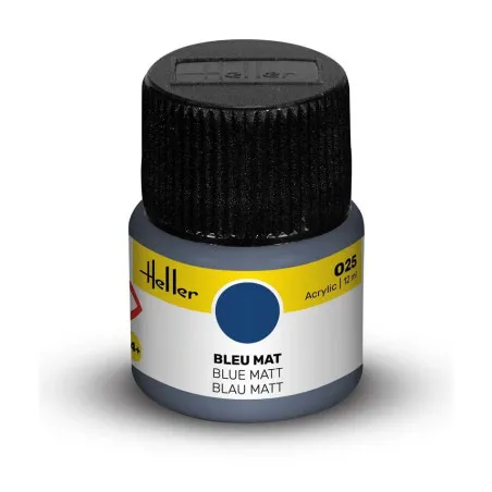 Peinture acrylique Heller 025 bleu mat 12 ml