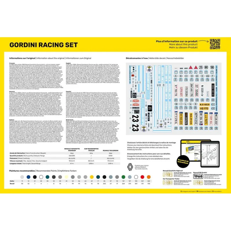 Heller 50328 Gordini Racing Set – Maquette 1:24