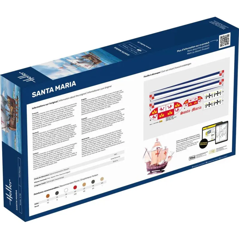 Heller 56865 Starter Kit Santa Maria 1:75 – Maquette Bateau