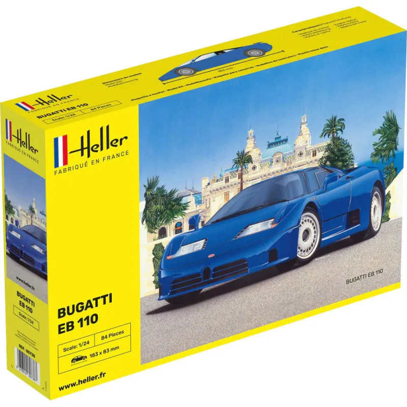 Heller 80738 Bugatti EB 110 1:24 – Maquette plastique