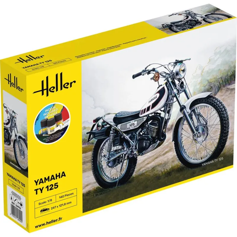 Heller 56902 Starter Kit Yamaha TY 125 1:8 Maquette