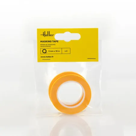 Heller 99011 – Bande de masquage 3 mm x 18 m (2 pièces)
