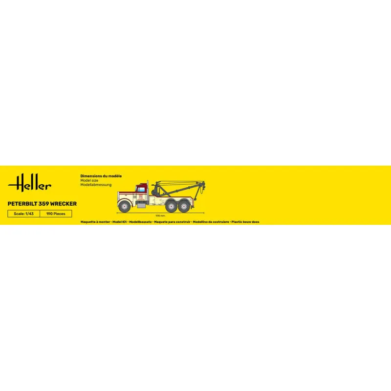 Peterbilt 359 Wrecker Starter Kit 1:43 Heller 56794