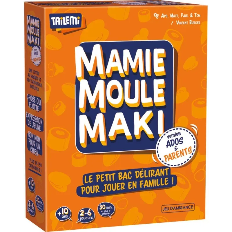 Mamie Moule Maki Ados & Parents jeu d’ambiance familial