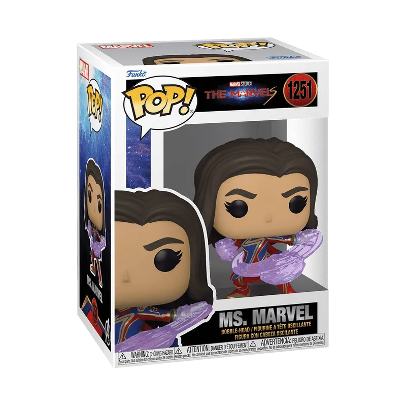 Funko POP Ms. Marvel Combat – Figurine vinyle Marvel #1251