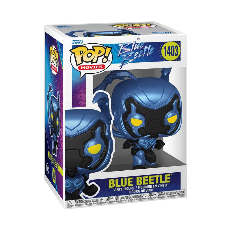 Funko POP Blue Beetle Crouching – Figurine vinyle DC #1403
