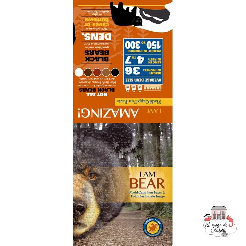 I AM - Bear - MDC-5123004 - MaDDCaPP - Puzzles for the bigger ones - Le Nuage de Charlotte