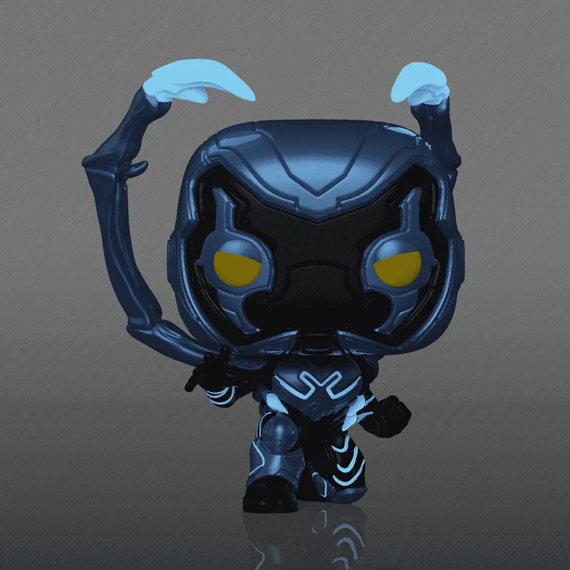 Funko POP Blue Beetle Crouching – Figurine vinyle DC #1403
