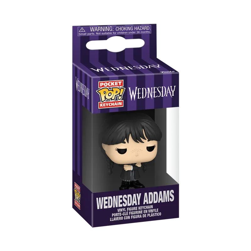 Funko POP Keychain Wednesday Addams Black Coat - 86677