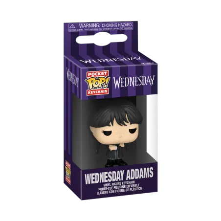 Funko POP Keychain Wednesday Addams Black Coat - 86677