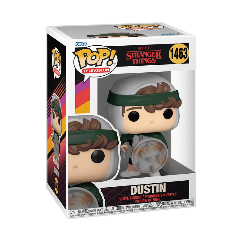 Funko POP Dustin lance et bouclier - Stranger Things - 1463