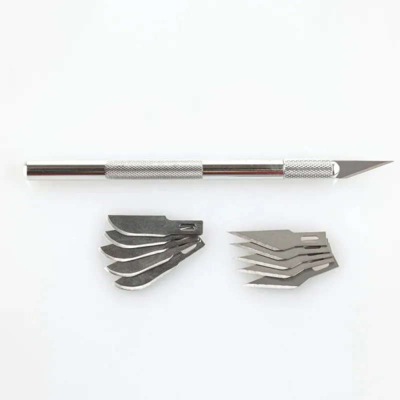 Heller aluminium scalpel with fine-pointed blade