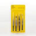 Set de pincettes Heller 4 pièces outils modélisme