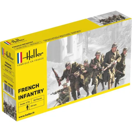Infanterie française 1/72 Figurines Plastique Heller