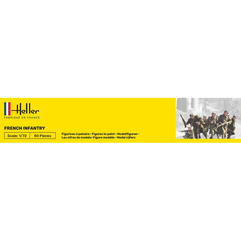 Infanterie française 1/72 Figurines Plastique Heller