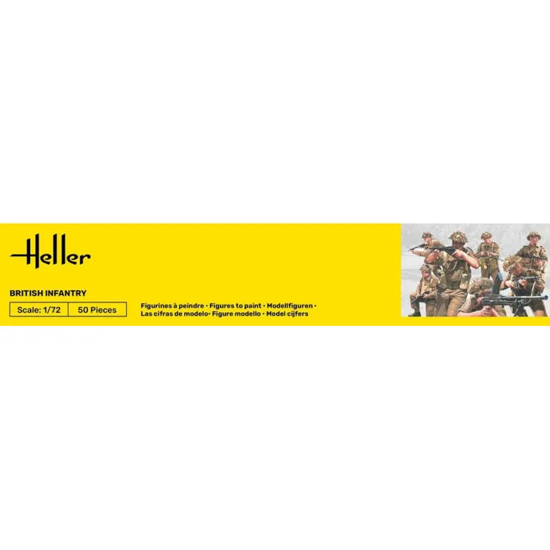 British Infantry 1/72 Heller Plastic Model Figures