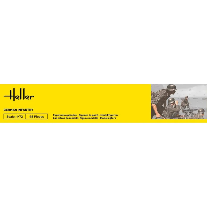Infanterie allemande 1/72 Figurines Plastique Heller