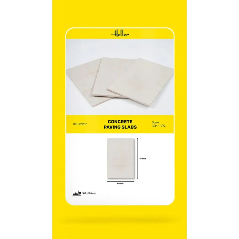 Heller Concrete Paving Slabs Diorama Base