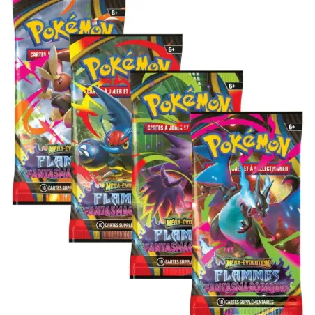 Booster blister Flammes Fantasmagoriques Pokémon JCC ME02