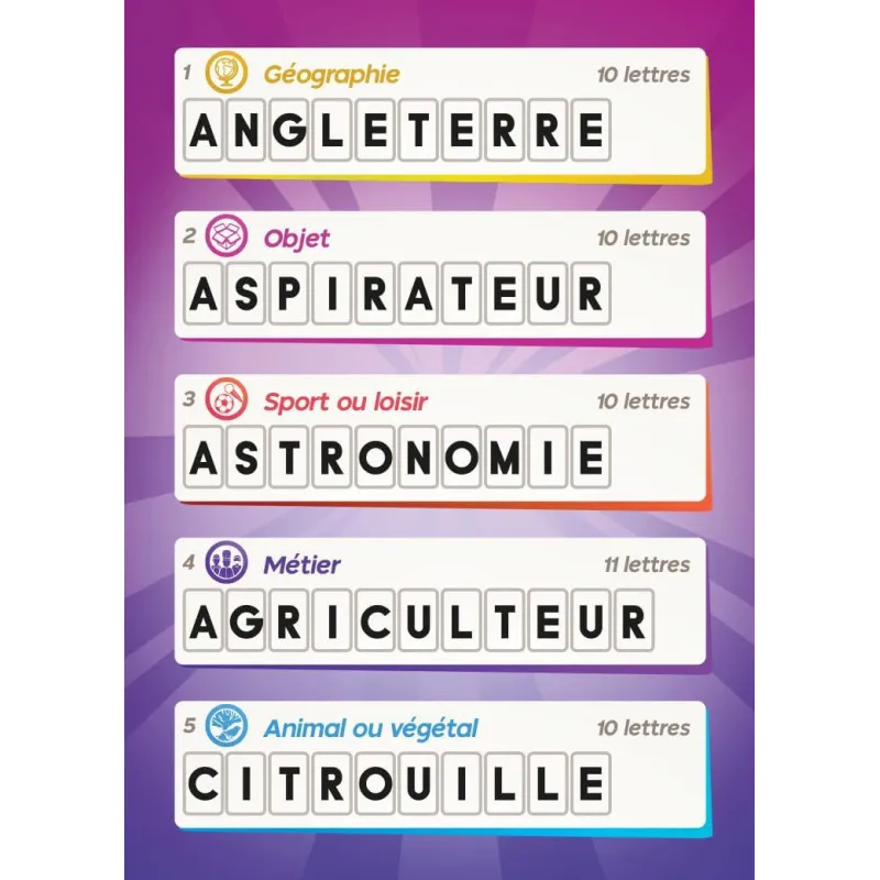 Tilt – Jeu coopératif de lettres et déduction