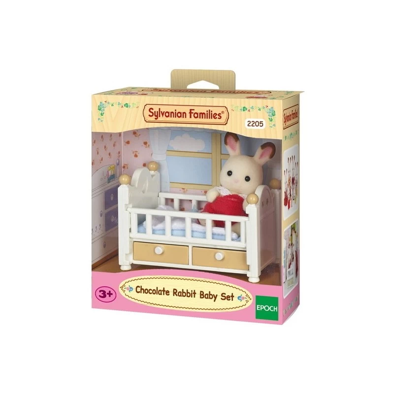 Bébé Lapin Chocolat / Lit - EPO-5017 - Epoch - Sylvanian Families - Le Nuage de Charlotte