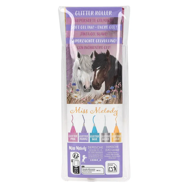 Glitter gel pen set - Miss Melody